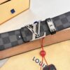 693202c13a89a121ed550bb3 LV Men's Belt, New Arrival, Genuine Cowhide Leather, 3.8cm Width, Original Imported Fabric, Luxury Custom Design