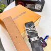 693202c13a89a121ed550bb4 LV Men's Belt, New Arrival, Genuine Cowhide Leather, 3.8cm Width, Original Imported Fabric, Luxury Custom Design