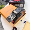 693202c13a89a121ed550bb5 LV Men's Belt, New Arrival, Genuine Cowhide Leather, 3.8cm Width, Original Imported Fabric, Luxury Custom Design