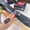 693202c23a89a121ed550bbb LV Men's Belt, Latest Design, ZP Molded, Synchronized with Original Pattern Fabric, Full-Grain Cowhide Leather, Heavy-Duty Stainless Steel Hardware, 4.0cm Width