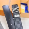 693202c23a89a121ed550bbd LV Men's Belt, Latest Design, ZP Molded, Synchronized with Original Pattern Fabric, Full-Grain Cowhide Leather, Heavy-Duty Stainless Steel Hardware, 4.0cm Width