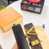 693202c23a89a121ed550bc4 LV Men's Belt, Latest Design, ZP Molded, Synchronized with Original Monogram Pattern, Full-Grain Cowhide Leather, Heavy-Duty Steel Buckle, 4.0cm Width