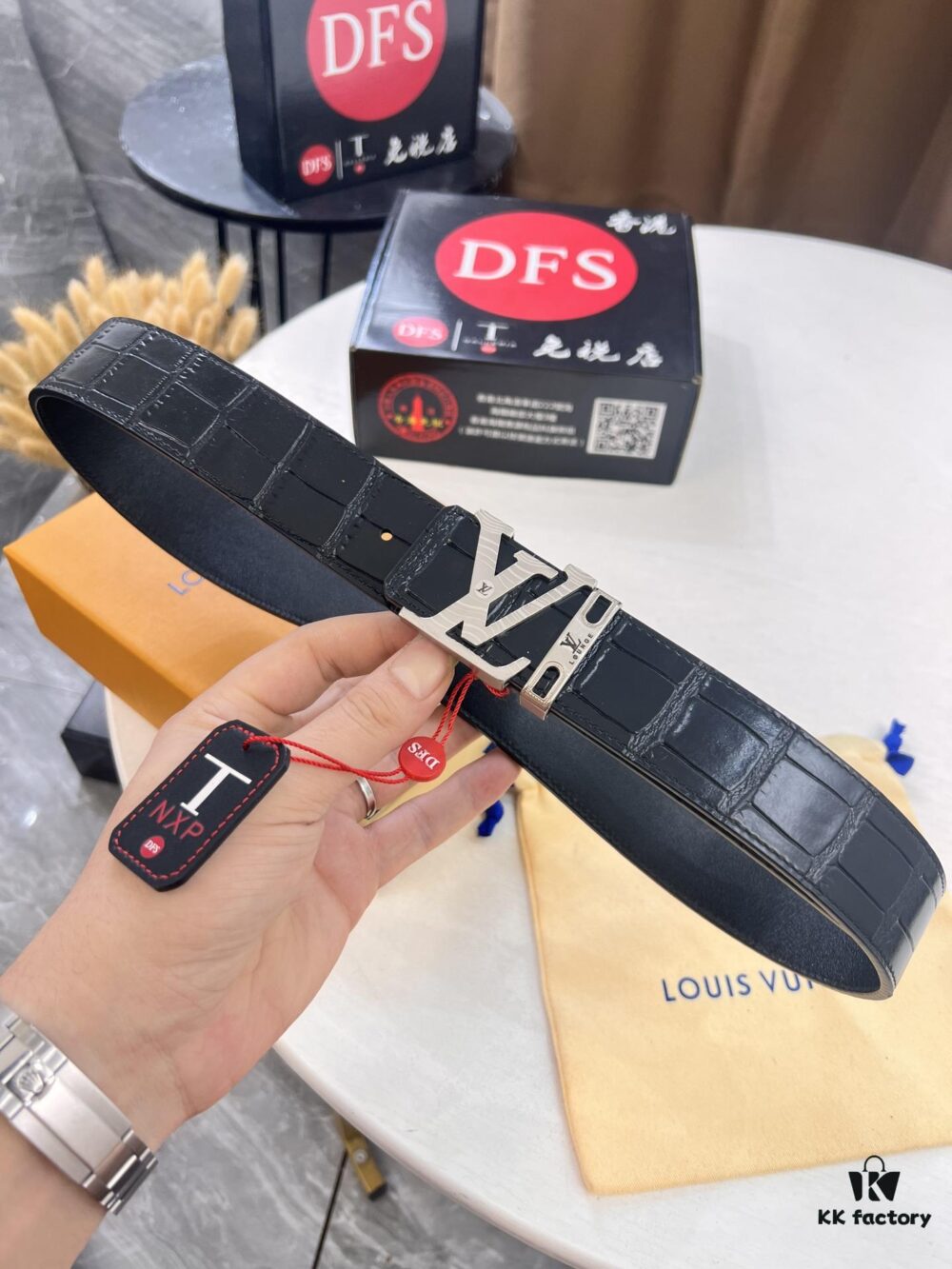 693202c33a89a121ed550bcb Top-Tier Leather Belt, Original Factory Premium Hong Kong Duty-Free T Gift Box (NXP RFID Tag with Website Verification, Authentic Anti-Counterfeit Chip), Genuine LV Louis Vuitton Style