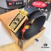 693202c53a89a121ed550be5 Top-Tier Leather Belt, Hong Kong Duty-Free T Gift Box 🎁 (NXP RFID Tag with Official Website Verification, Authentic Anti-Counterfeit Chip) - New LV Corrosion-Patterned Stainless Steel Hardware, Italian Imported Crust Calfskin, 3.8cm Width, Premium Men's Dress Belt, Genuine Custom Edition