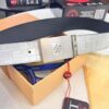 693202c83a89a121ed550c13 Top-Tier Men's Dress Belt - Louis Vuitton LV Style, 3.8cm Width, Premium Cowhide Leather, Double-Sided Texture, Hong Kong Duty-Free Gift Box, Anti-Counterfeit QR Authentication