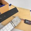 693202c93a89a121ed550c15 Top-Tier Men's Dress Belt - Louis Vuitton LV Style, 3.8cm Width, Premium Cowhide Leather, Double-Sided Texture, Hong Kong Duty-Free Gift Box, Anti-Counterfeit QR Authentication