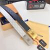 693202c93a89a121ed550c18 Top-Tier Men's Dress Belt - Louis Vuitton LV Style, 3.8cm Width, Premium Cowhide Leather, Double-Sided Texture, Hong Kong Duty-Free Gift Box, Anti-Counterfeit QR Authentication