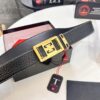 693202ca3a89a121ed550c2b Givenchy Men's Belt - Original Factory Direct, Genuine Ox Leather with Logo Buckle, 3.8cm Width, Duty-Free Hong Kong Gift Box Edition