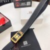 693202cb3a89a121ed550c2e Givenchy Men's Belt - Original Factory Direct, Genuine Ox Leather with Logo Buckle, 3.8cm Width, Duty-Free Hong Kong Gift Box Edition