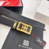 693202cb3a89a121ed550c2f Givenchy Men's Belt - Original Factory Direct, Genuine Ox Leather with Logo Buckle, 3.8cm Width, Duty-Free Hong Kong Gift Box Edition