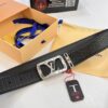 693202cb3a89a121ed550c34 Top-Tier LV Louis Vuitton Belt - Genuine Mold L, Polished Stainless Steel Hardware, Reversible French Imported Embossed Calfskin Leather, 3.8cm Width, with NXP Anti-Counterfeit Chip (Hong Kong Duty-Free Exclusive Gift Box)