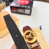 693202cc3a89a121ed550c45 LV Men's Belt, Genuine Crocodile Grain Leather, 4.0cm Width, Imported Cowhide with Steel Buckle, NXP Anti-Counterfeit Chip Packaging