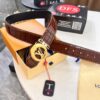 693202cd3a89a121ed550c48 LV Men's Belt, Genuine Crocodile Grain Leather, 4.0cm Width, Imported Cowhide with Steel Buckle, NXP Anti-Counterfeit Chip Packaging