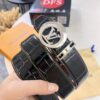 693202cd3a89a121ed550c4c LV Men's Belt, Latest Design with Crocodile Belly Grain Cowhide, 4.0cm Wide, Imported Leather, Heavy-Duty Metal Buckle with NXP Anti-Counterfeit Chip