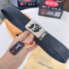 693202d03a89a121ed550c7a Top-Tier LV Louis Vuitton L-Logo Polished Stainless Steel Buckle Leather Belt - Imported French Embossed Calfskin, 3.8cm Width, with Authentic NXP RFID Chip (Original Mold, Duty-Free Hong Kong Grade)