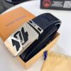 693202d13a89a121ed550c7d Top-Tier LV Louis Vuitton L-Logo Polished Stainless Steel Buckle Leather Belt - Imported French Embossed Calfskin, 3.8cm Width, with Authentic NXP RFID Chip (Original Mold, Duty-Free Hong Kong Grade)