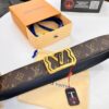693202d53a89a121ed550cb3 LV Men's Belt, Latest ZP Mold Design, Genuine Leather, 4.0cm Width, Steel Hardware
