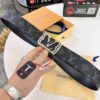 693202d53a89a121ed550cba LV Men's Belt, Latest Design, ZP Molded, Synchronized with Original Monogram Fabric, Full-Grain Cowhide Leather, 4.0cm Width, Premium Quality with NXP Anti-Counterfeit Chip