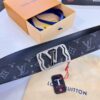693202d53a89a121ed550cbb LV Men's Belt, Latest Design, ZP Molded, Synchronized with Original Monogram Fabric, Full-Grain Cowhide Leather, 4.0cm Width, Premium Quality with NXP Anti-Counterfeit Chip