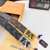 693202d63a89a121ed550cc0 LV Men's Belt, Latest Design, ZP Molded, Synchronized with Original Monogram Fabric, Full-Grain Cowhide Leather, 4.0cm Width, Premium Quality with NXP Anti-Counterfeit Chip