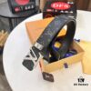 693202d73a89a121ed550cd6 LV Men's Belt Louis Vuitton Latest Style ZP Synchronized Monogram Fabric Genuine Cowhide Steel Buckle 4.0cm