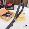 693202d83a89a121ed550cd7 LV Men's Belt Louis Vuitton Latest Style ZP Synchronized Monogram Fabric Genuine Cowhide Steel Buckle 4.0cm