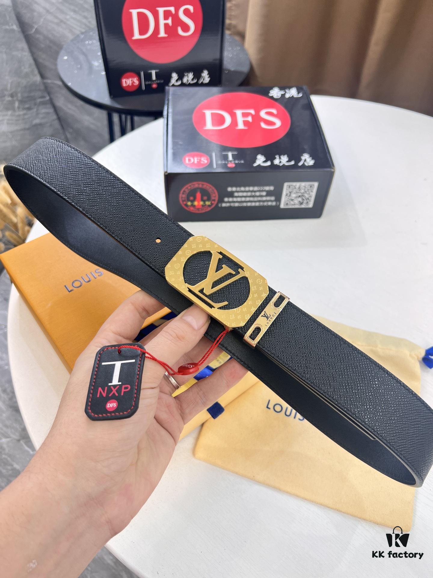 693202d93a89a121ed550cea Top-Tier Louis Vuitton LV Belt, Genuine French Water-Grain Calfskin, 3.8cm Width, Original Hong Kong Duty-Free T Gift Box, NXP RFID Chip (Verifiable on Official Website), Premium Stainless Steel Hardware