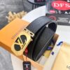 693202d93a89a121ed550ced Top-Tier Louis Vuitton LV Belt, Genuine French Water-Grain Calfskin, 3.8cm Width, Original Hong Kong Duty-Free T Gift Box, NXP RFID Chip (Verifiable on Official Website), Premium Stainless Steel Hardware