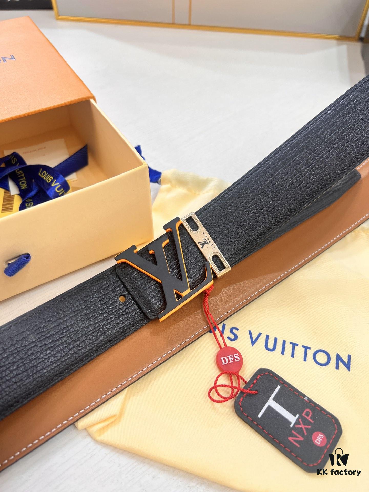 693202da3a89a121ed550cfb Top-Tier Louis Vuitton LV Belt, Genuine First-Layer French Calfskin, 3.8cm Width, Original Factory Premium Duty-Free Hong Kong Gift Box, NXP RFID Tag (Verifiable on Official Website), Stainless Steel Hardware