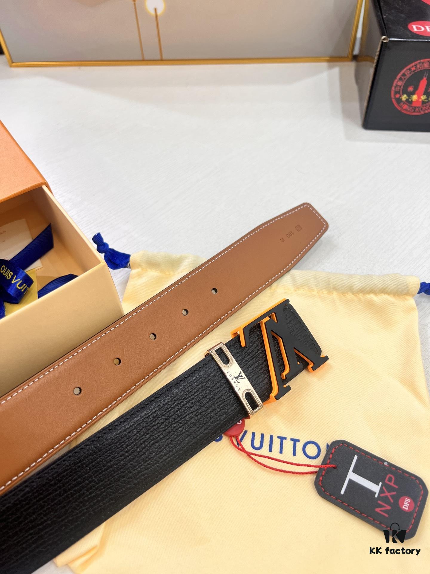 693202da3a89a121ed550cfc Top-Tier Louis Vuitton LV Belt, Genuine First-Layer French Calfskin, 3.8cm Width, Original Factory Premium Duty-Free Hong Kong Gift Box, NXP RFID Tag (Verifiable on Official Website), Stainless Steel Hardware