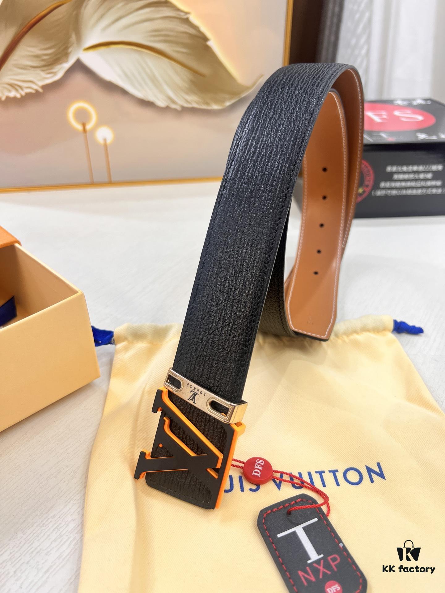 693202db3a89a121ed550cfd Top-Tier Louis Vuitton LV Belt, Genuine First-Layer French Calfskin, 3.8cm Width, Original Factory Premium Duty-Free Hong Kong Gift Box, NXP RFID Tag (Verifiable on Official Website), Stainless Steel Hardware