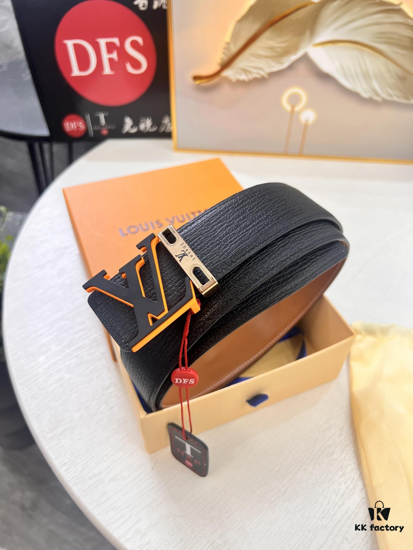 693202db3a89a121ed550cfe Top-Tier Louis Vuitton LV Belt, Genuine First-Layer French Calfskin, 3.8cm Width, Original Factory Premium Duty-Free Hong Kong Gift Box, NXP RFID Tag (Verifiable on Official Website), Stainless Steel Hardware
