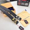 693202db3a89a121ed550d09 Top-Tier Louis Vuitton LV Pattern Belt, Genuine Full-Grain Calfskin with NXP Smart Chip, 3.8cm Width, Hong Kong Duty-Free Gift Box