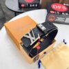 693202dc3a89a121ed550d0e LV-Style Top-Tier Leather Belt, Hong Kong Duty-Free Original Gift Box, Full-Grain Calfskin with NXP RFID Chip, 3.8cm Width