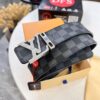 693202df3a89a121ed550d37 Louis Vuitton LV Men's Belt, Latest Design, ZP Molded, Matching Monogram Fabric, Full-Grain Cowhide Leather, Heavy-Duty Stainless Steel Buckle, 4.0cm Width
