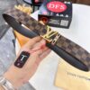 693202df3a89a121ed550d3b LV Men's Belt, ZP Molded New Style, Genuine Leather, 4.0cm Width, High-Quality with NXP Anti-Counterfeit Chip