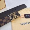 693202e03a89a121ed550d3d LV Men's Belt, ZP Molded New Style, Genuine Leather, 4.0cm Width, High-Quality with NXP Anti-Counterfeit Chip