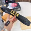 693202e13a89a121ed550d4b Louis Vuitton Automatic Buckle Belt, Premium Cowhide, Imported Top Layer Leather with Grid Pattern, Fine Grain Leather, 3.5cm Width, Top-Quality Business Formal Belt