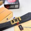693202e13a89a121ed550d4c Louis Vuitton Automatic Buckle Belt, Premium Cowhide, Imported Top Layer Leather with Grid Pattern, Fine Grain Leather, 3.5cm Width, Top-Quality Business Formal Belt