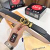 693202e13a89a121ed550d53 Louis Vuitton Belt, Top-Quality Genuine Leather with LV Stainless Steel Hardware, 3.5 cm Width