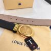 693202e13a89a121ed550d55 Louis Vuitton Belt, Top-Quality Genuine Leather with LV Stainless Steel Hardware, 3.5 cm Width