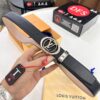 693202e23a89a121ed550d5a Louis Vuitton Belt, Top-Quality Business Leather Belt with Lv Stainless Steel Hardware, 3.5 cm Width