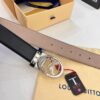 693202e23a89a121ed550d5c Louis Vuitton Belt, Top-Quality Business Leather Belt with Lv Stainless Steel Hardware, 3.5 cm Width