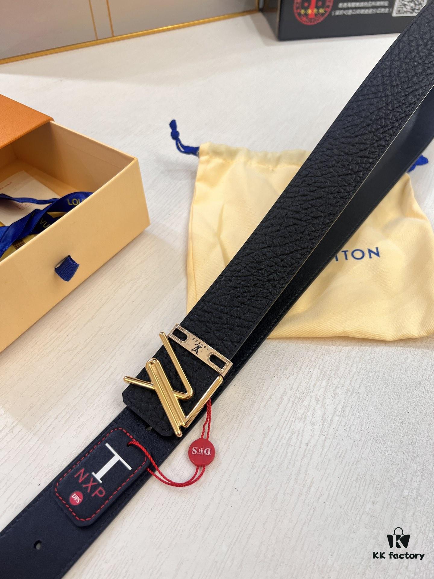 693202e33a89a121ed550d67 Arrival 🎺🎺 LV Men's Belt, 2-Letter Interior Buckle, Imported Elephant Texture Full-Grain Cowhide, Plain Weave Full-Grain Leather Bottom, Trendy Brand 3.8cm Available on Official Website, Top Quality with Authentication Support