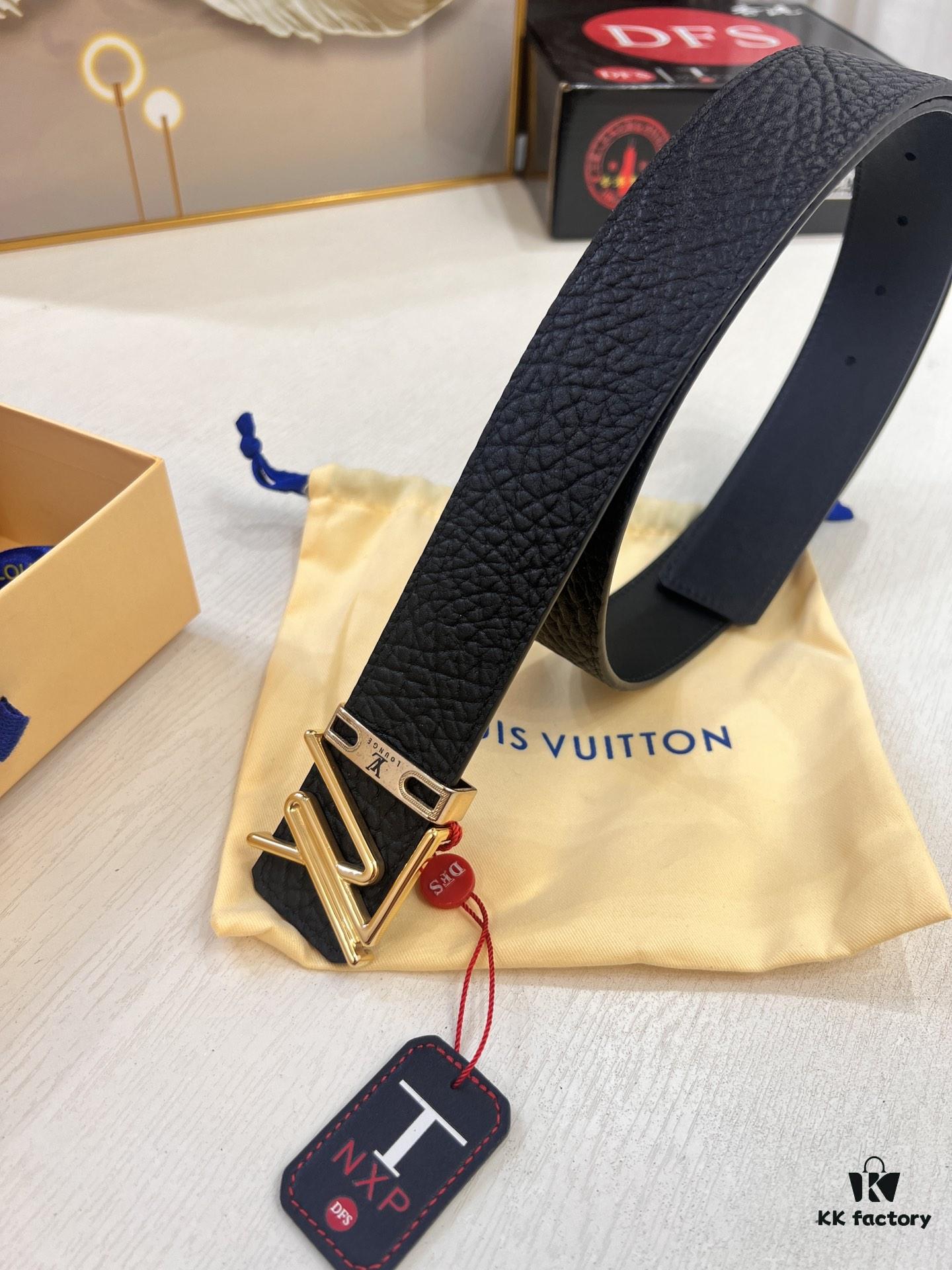 693202e33a89a121ed550d69 Arrival 🎺🎺 LV Men's Belt, 2-Letter Interior Buckle, Imported Elephant Texture Full-Grain Cowhide, Plain Weave Full-Grain Leather Bottom, Trendy Brand 3.8cm Available on Official Website, Top Quality with Authentication Support