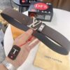693202e33a89a121ed550d6c Arrival of Louis Vuitton LV Men's Belt, ZP Mold Design, Imported Genuine Original Print, Full-Grain Calfskin Leather, Reversible Double-Sided Use, 3.8cm Width
