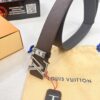 693202e43a89a121ed550d6f Arrival of Louis Vuitton LV Men's Belt, ZP Mold Design, Imported Genuine Original Print, Full-Grain Calfskin Leather, Reversible Double-Sided Use, 3.8cm Width