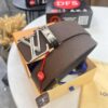 693202e43a89a121ed550d70 Arrival of Louis Vuitton LV Men's Belt, ZP Mold Design, Imported Genuine Original Print, Full-Grain Calfskin Leather, Reversible Double-Sided Use, 3.8cm Width