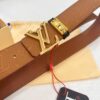 693202e43a89a121ed550d74 LV Men's Belt Arrival, Genuine Photos, ZP Mold Design, Imported Original Factory Print, Full-Grain Cowhide Leather, Refined Metal Letters, Reversible Double-Sided Use, 3.8cm Width