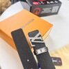 693202e53a89a121ed550d7e Top-Tier LV Louis Vuitton L-Logo Polished Stainless Steel Buckle Belt - Genuine French Cross-Grain Top Layer Calfskin, 3.8cm Width, with NXP Anti-Counterfeit Chip (Original Box)